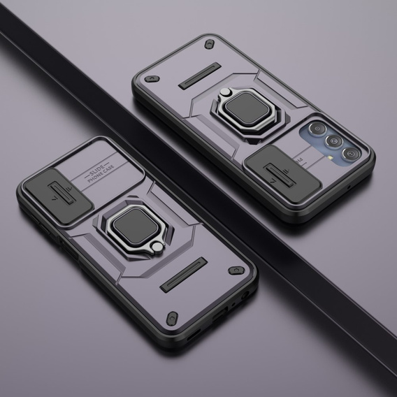 Чехол для Samsung Galaxy M34, KickStand Camera Lens, фиолетовый