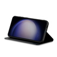 Откидной чехол для Samsung Galaxy S23, GKK Leather, carbon чёрный