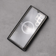 Магнитный чехол с двойным стеклом MagSafe для Samsung Galaxy S22 Ultra, серебряный