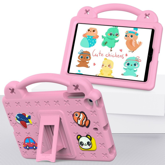 Детский чехол для iPad mini 7.9" 2019/2015/2014/2013/2012 (5/4/3/2/1 gen.), Cute Patterns, с подставкой, розовый