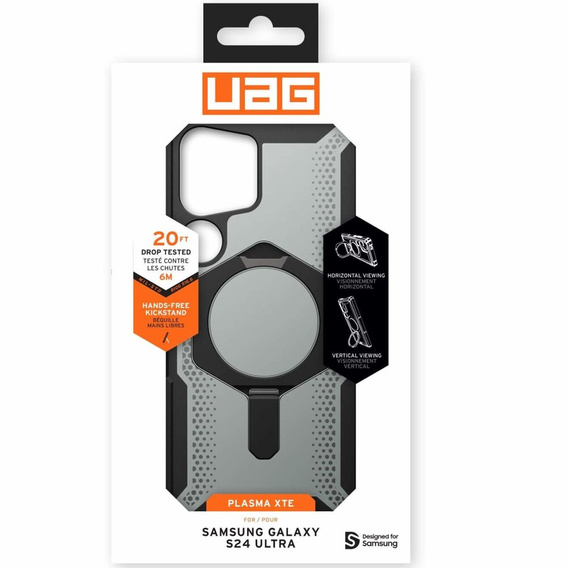 Чoхол Urban Armor Gear до Galaxy S24 Ultra, Plasma XTE Kickstand, чорний