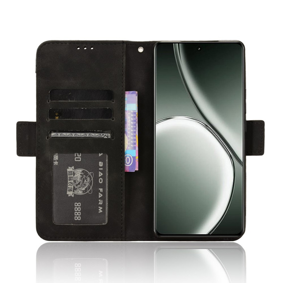 Откидной чехол для Realme GT 6 / 6T, Card Slot, чёрный