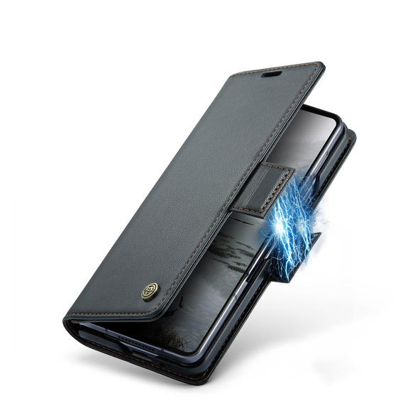 Чехол-флип CASEME Litchi Wallet для Samsung Galaxy Z Fold7 5G