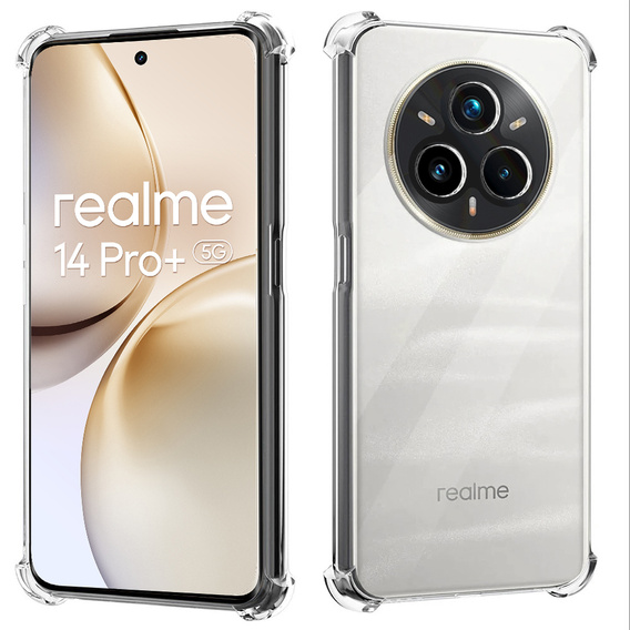 Чoхол до Realme 14 Pro+ 5G, Dropproof, прозорий