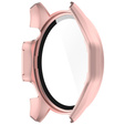 Чехол 2 в 1 + закаленное стекло для Huawei Watch GT 4 46mm, розовый rose gold