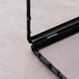 Магнитный чехол с двойным стеклом MagSafe для Samsung Galaxy S22 Ultra, чёрный