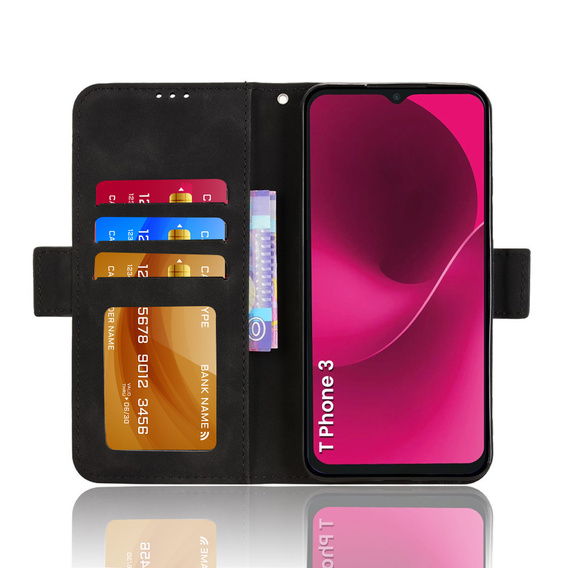 Откидной чехол для T Phone 3 5G, Card Slot, чёрный