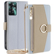 Чохол-книжка для Oppo Reno 11F 5G, Wallet Zipper Pocket, з дзеркалом, м'яти