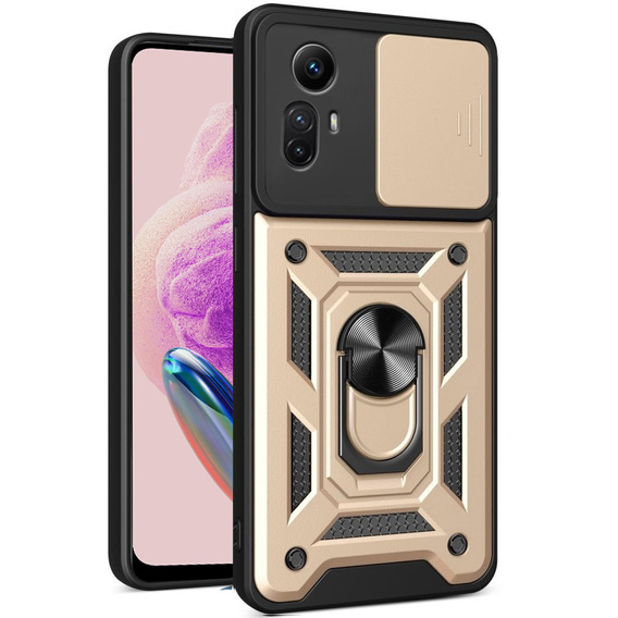 Чехол NOX Camera Slide Xiaomi Redmi Note 12S 4G, CamShield Slide, золото
