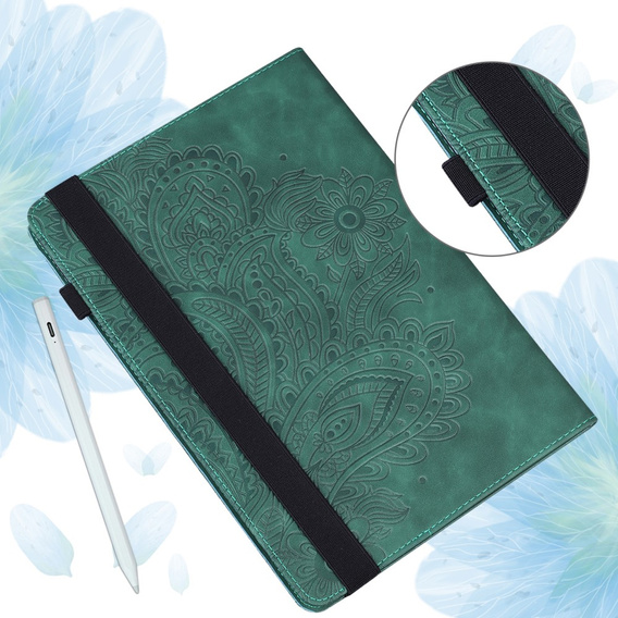 чехол-крышка для Amazon Kindle Paperwhite 5 (2021), flower, синий