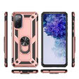 Бронированный Чехол до Samsung Galaxy S20 FE, Nox Case Ring, розовый rose gold