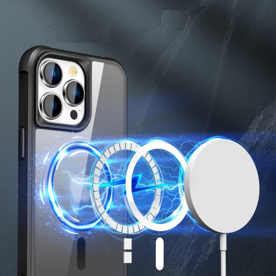 Магнітний чохол Magsafe для iPhone 15 Pro Max, чорний