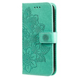 Откидной чехол для Samsung Galaxy A14 4G/5G, Mandala Flower, зелёный