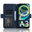 Футляр з клапаном для Xiaomi Redmi A3, Card Slot, темно-синій