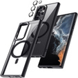 Чехол MagSafe для Samsung Galaxy S22 Ultra 5G, гибридный чехол, черный