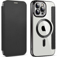 Откидной чехол для iPhone 12 Pro Max, RFID Wallet MagSafe CamShield, чёрный
