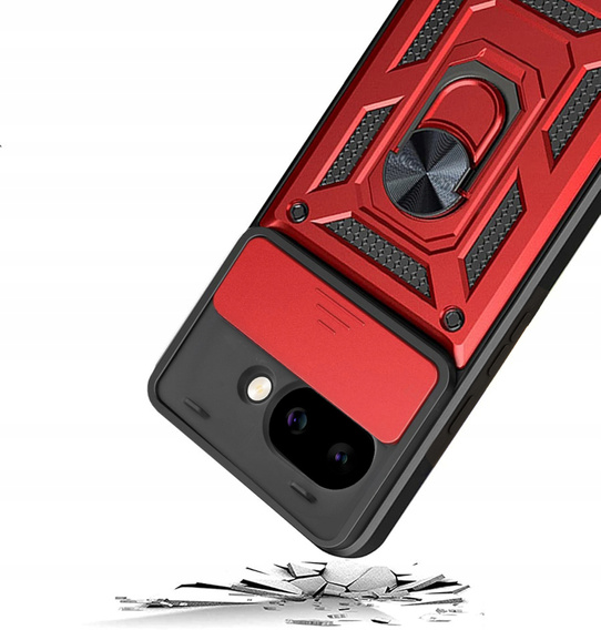 Чохол NOX Camera Slide Google Pixel 9A, CamShield Slide, червоний