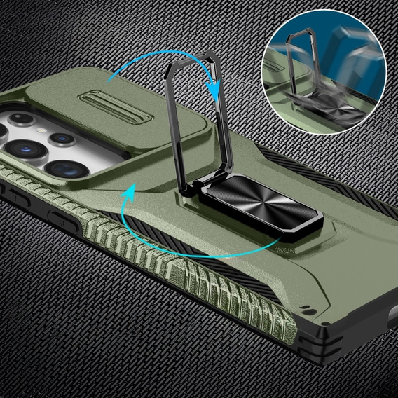 Чохол для Samsung Galaxy S23 Ultra, кришка об'єктива, зелений