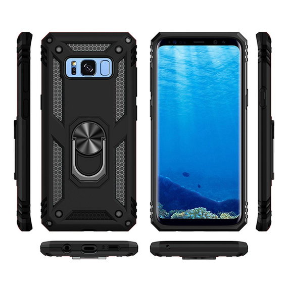 Броньований Чoхол до Samsung Galaxy S8, Nox Case Ring, чорний