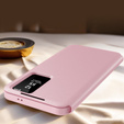 Флип-кейс для Samsung Galaxy S25, Smart View Wallet, розовый