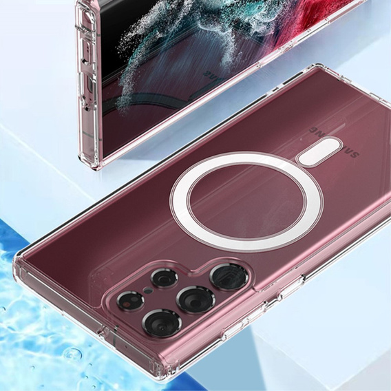 Чохол для Samsung Galaxy S24 Ultra, гібридний чохол Fusion, для MagSafe, прозорий