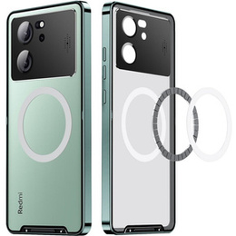 Захисний чохол для камери Xiaomi 13T / 13T Pro, CamShield MagSafe, прозорий / зелений