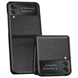 Чохол Litchi Leather для Samsung Galaxy Z Flip 4, Black