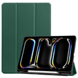 Чохол для Apple iPad Pro 13" 7 gen. 2024 (A2925, Smartcase з місцем для стилуса, темно-зелений