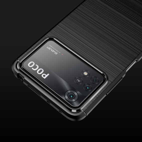 Чoхол до Xiaomi Poco X4 Pro 5G, Carbon, чорний