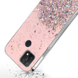 Чoхол до Oppo A15 / A15s, Glittery, рожевий