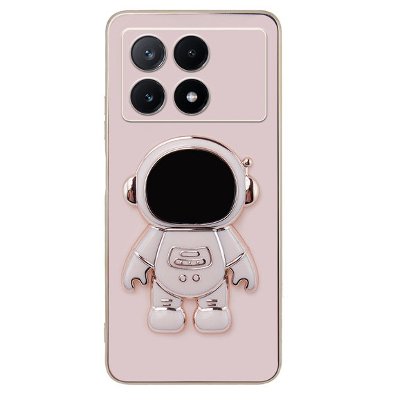 Чехол до Xiaomi Poco F6 Pro, Astronaut, розовый