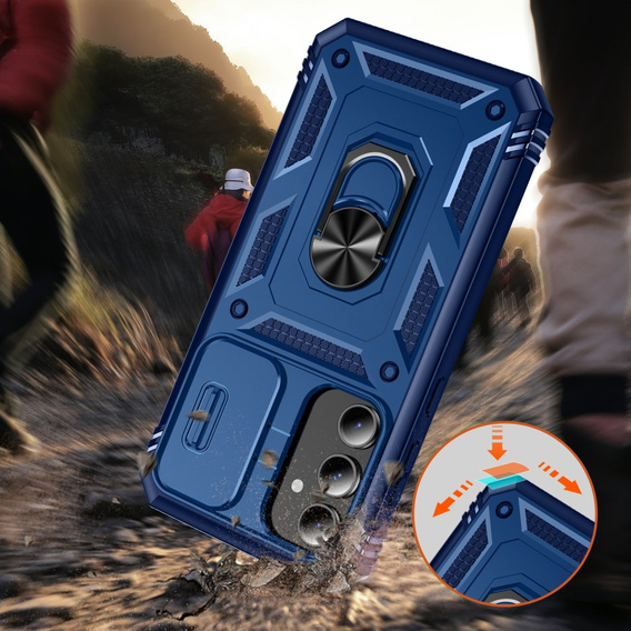 Чехол NOX Camera Slide Samsung Galaxy S23 FE, CamShield Slide, синий