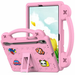 Детский чехол для Samsung Galaxy Tab S10 Lite / S10 FE / S9 FE, Cute Patterns, с подставкой, розовый