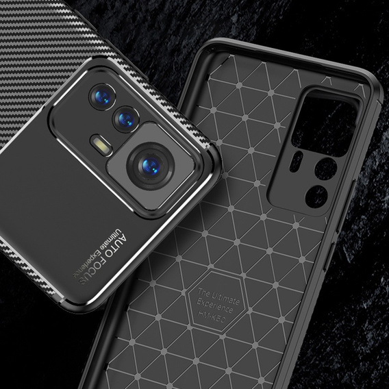 Чехол до Xiaomi 12T, Carbon Gel, чёрный
