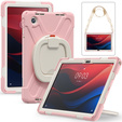 Детский чехол для Lenovo Tab M11, бронированный с ремешком, розовый