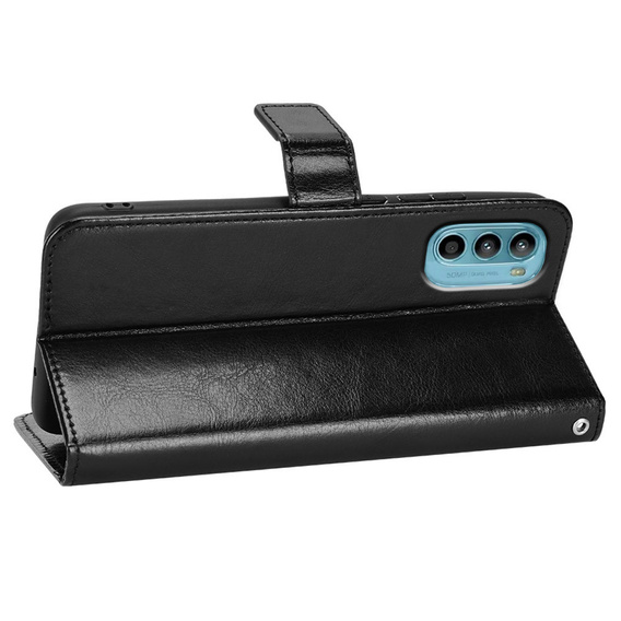 Откидной чехол для Motorola Moto G52 / G82 5G, Crazy Horse Wallet, синий