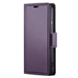 Чохол для Realme 12 Pro 5G / 12 Pro+ 5G, ERBORD Glossy Litchi, гаманець з клапаном, фіолетовий