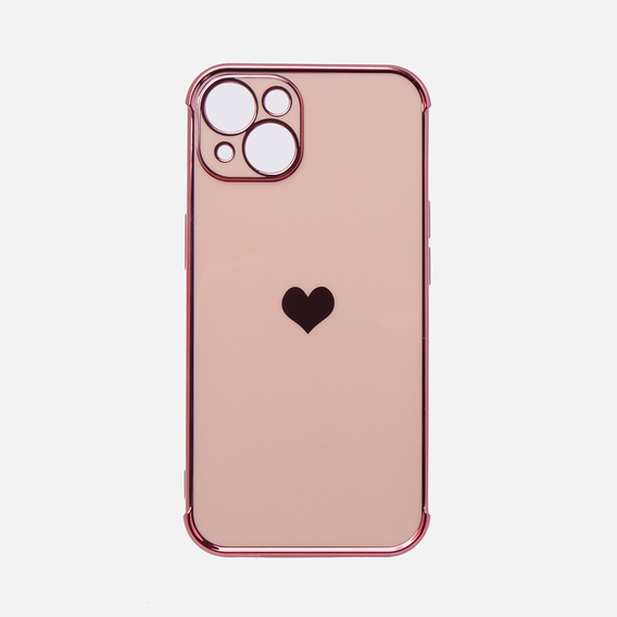Чехол до Apple iPhone 13, Electro heart, розовый rose gold