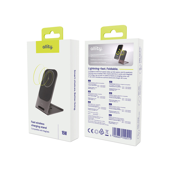 Беспроводное индуктивное зарядное устройство ERBORD 3 в 1