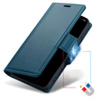 Чохол для Xiaomi Poco F7 Ultra, ERBORD Glossy Litchi, гаманець з клапаном, м'яти