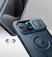 Броньований чохол для iPhone 15 Pro Max, Dexnor CamProtect MagSafe, темно-синій (Дві рамки)
