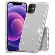 Чехол Glitter Case до iPhone 12/12 Pro, Silver