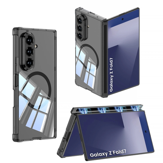 Магнитный чехол с подушкой безопасности GKK для Samsung Galaxy Z Fold7 5G