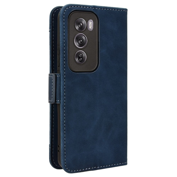 Футляр з клапаном для Oppo Reno 12, Card Slot, темно-синій