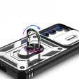 Чохол NOX Camera Slide Samsung Galaxy S23, CamShield Slide, CamShield Slide, білий / чорний
