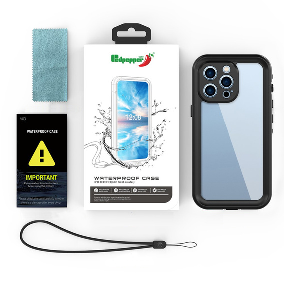 Водонепроницаемый REDPEPPER Dot+ для 13 Pro - Dark Grey