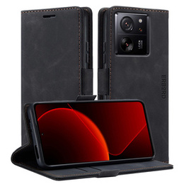 Чохол для Xiaomi 13T / 13T Pro, ERBORD Vintage, гаманець з клапаном, чорний