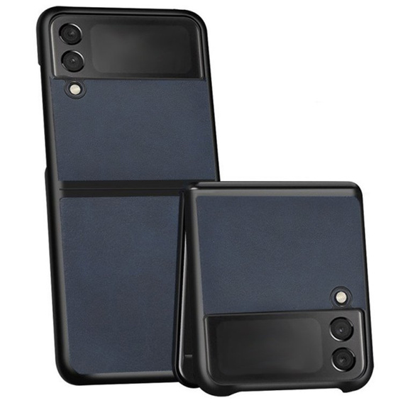 Чохол Cowhide Grain до Samsung Galaxy Z Flip 3,, Blue