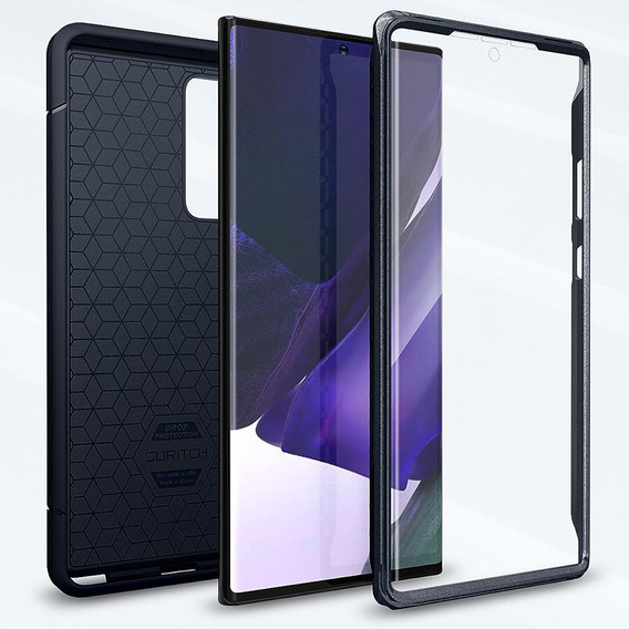 Чехол до Samsung Galaxy Note 20 Ultra, Suritch Basic (Two Frames), темно-синий