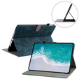 Чехол до Samsung Galaxy Tab S9, Wallet Pen Slot, зелёный